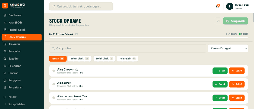 Warung Efge — Sistem Manajemen Warung/Toko Kelontong Berbasis Web 4