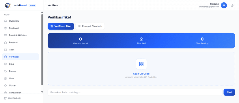 Octaf Kreasi — Platform Booking Travel Digital 4