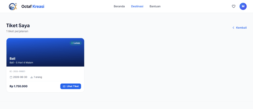 Octaf Kreasi — Platform Booking Travel Digital 6