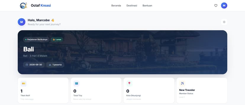 Octaf Kreasi — Platform Booking Travel Digital 7