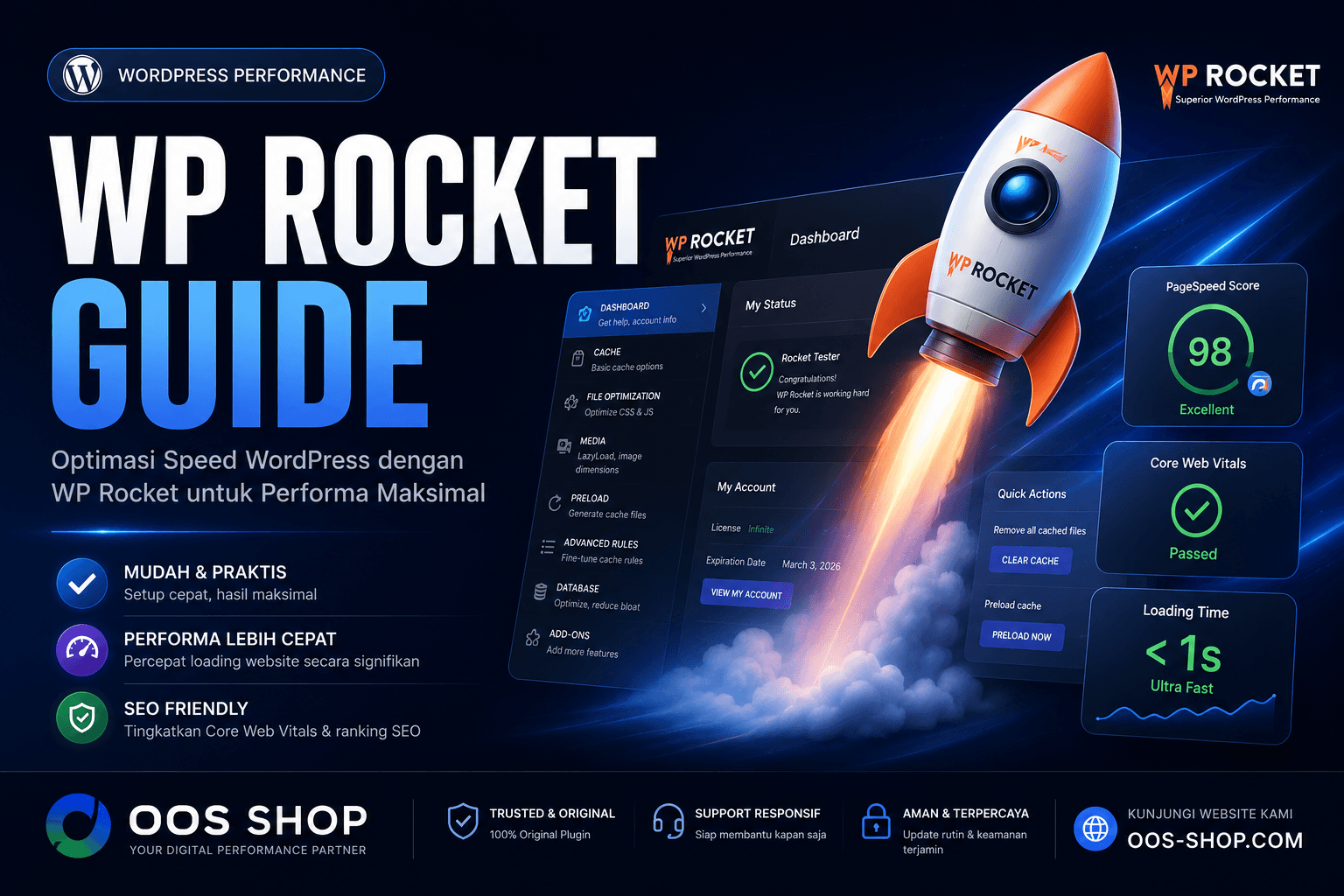 WP Rocket Guide: Cara Optimasi WordPress Sampai Loading 0.8 Detik